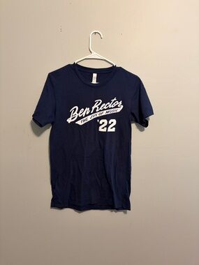 Bella Canvas Navy Tee with White 'Ben Rector 22' Graphic